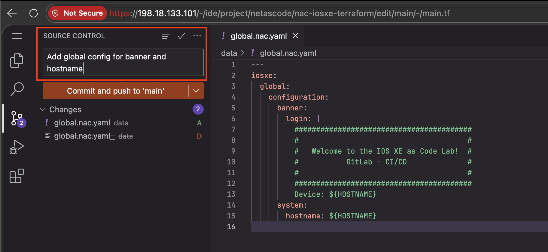 Commit Message