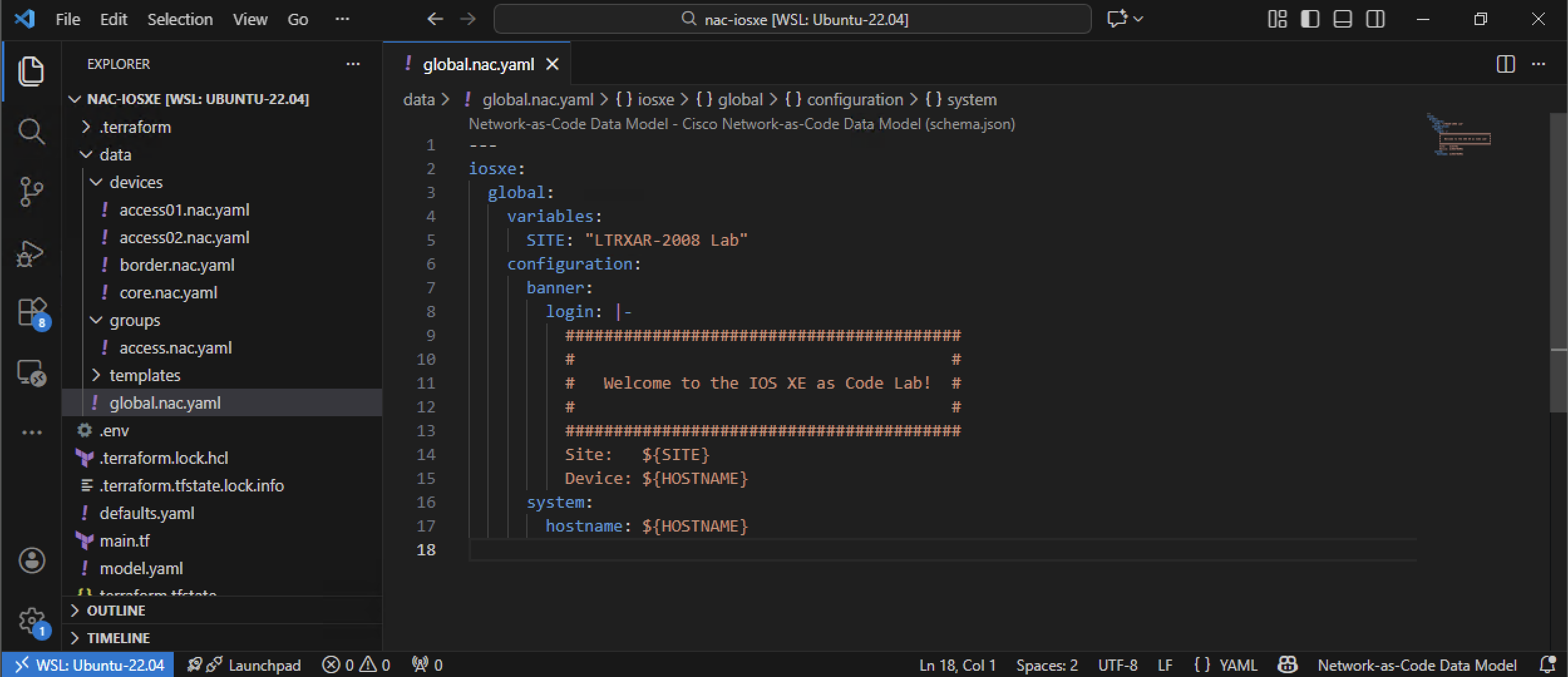 VS Code Global Variables